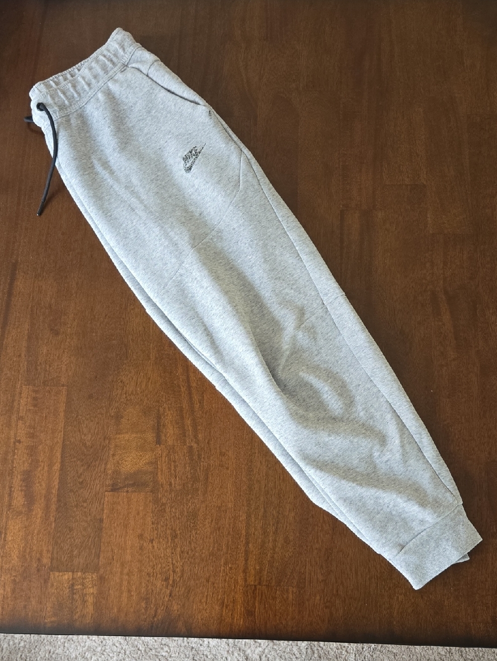 Nike Tech Fleece Joggers Black/Heather Grey Men's Size M
